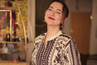 Wrinkle Free & Flowy Unstitched 2 piece printed Co-Ord Outfit