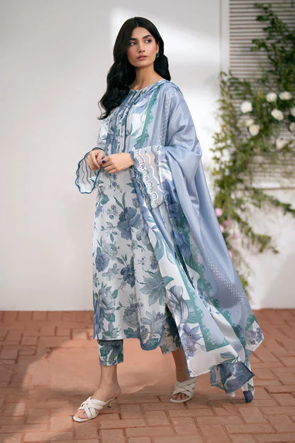 Cozy & Chic: Digital Print Karandi Unstitched 3-Piece Suit
